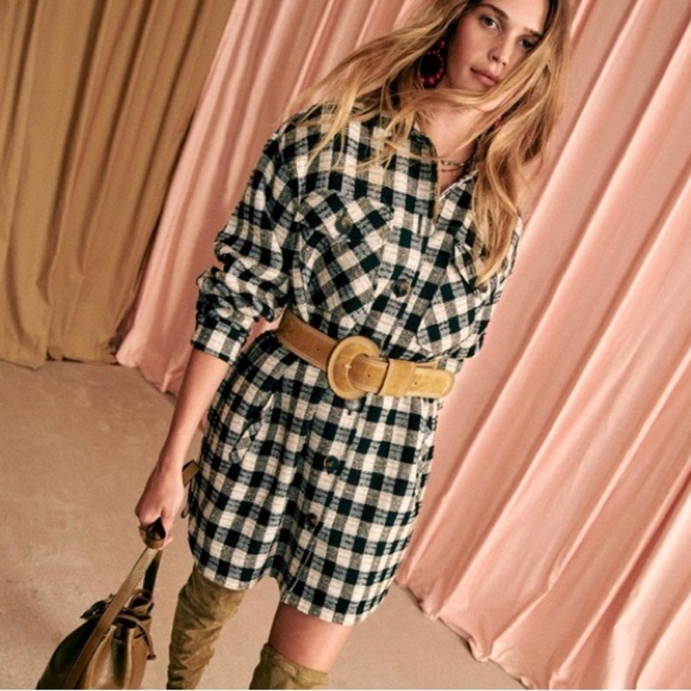 Sezane Wool Robe Delfina - Picture 2 of 4